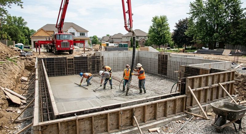 Basement Concrete Installation in Bismarck, ND