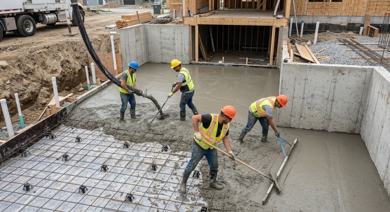 Basement Concrete Installation in Mandan, ND