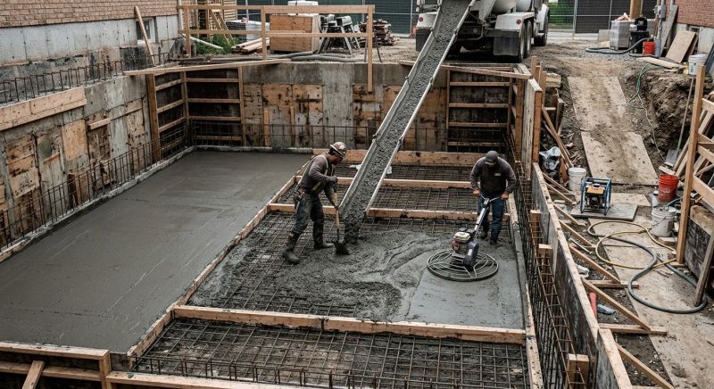 Basement Concrete Pouring in Bismarck, ND