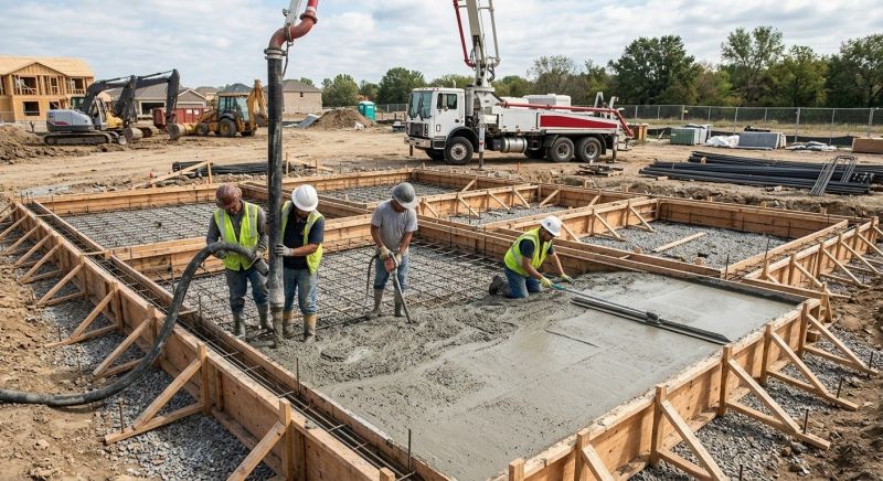 Basement Concrete Pouring in Bismarck, ND