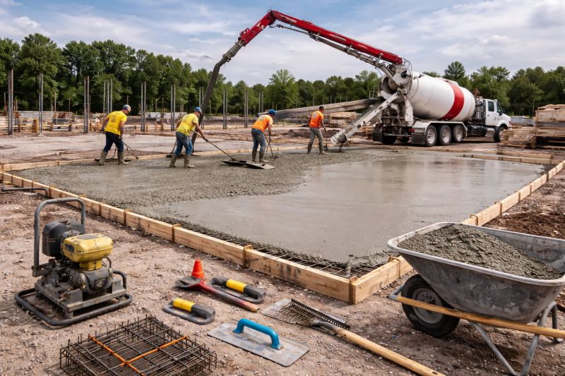 Commercial Slab Construction in Mandan, ND