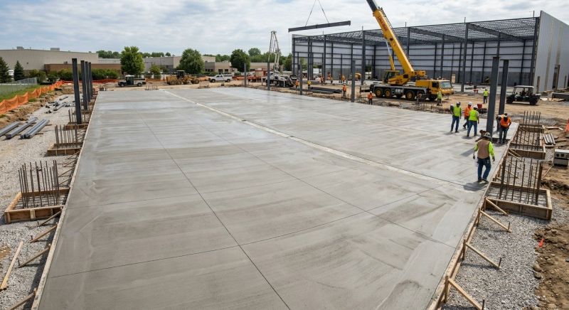 Commercial Slab Construction in Menoken, ND