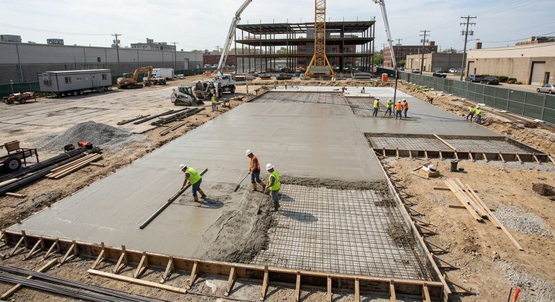 Commercial Slab Construction in Menoken, ND