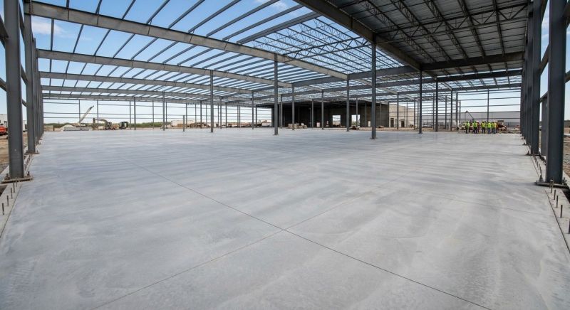 Commercial Slab Installation in Mandan, ND