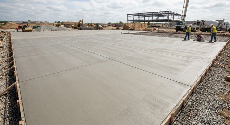 Commercial Slab Installation in Mandan, ND