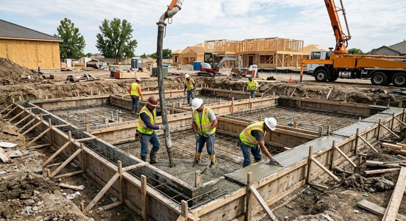 Concrete Foundation Installation in Mandan, ND