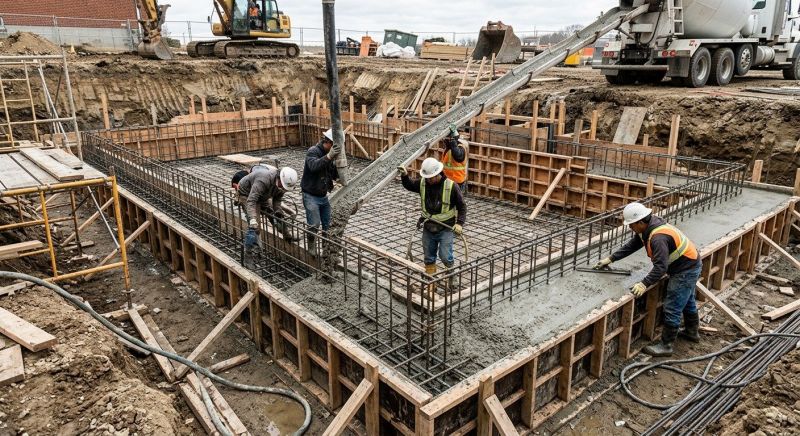 Concrete Foundation Pouring in Bismarck, ND