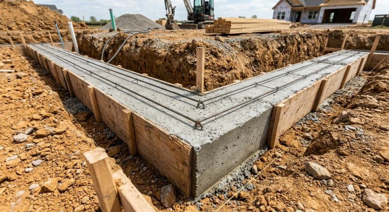Foundation Footer Installation in Bismarck, ND