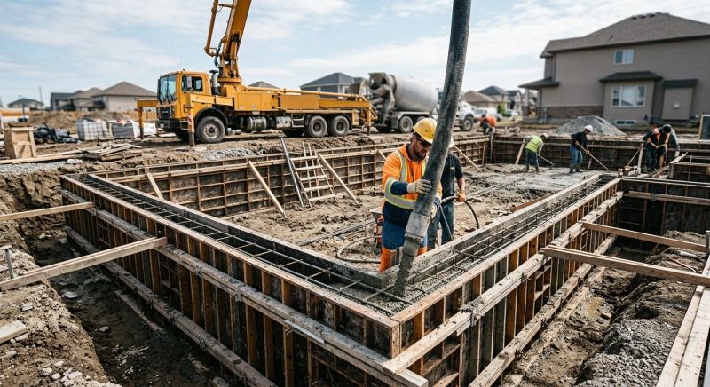 Foundation Pouring in Bismarck, ND