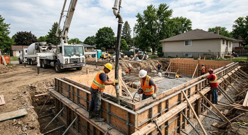 Foundation Wall Pouring in Menoken, ND