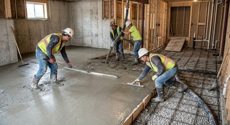 Basement Concrete Installation in Mandan, ND