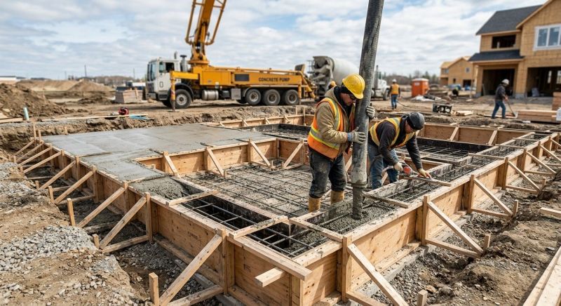 Concrete Foundation Installation in Menoken, ND