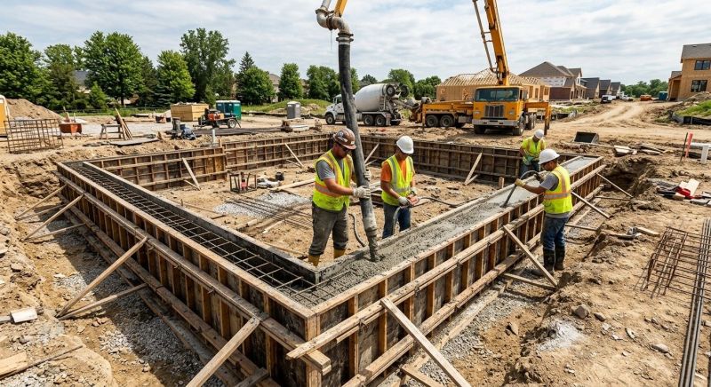Foundation Wall Pouring in Menoken, ND